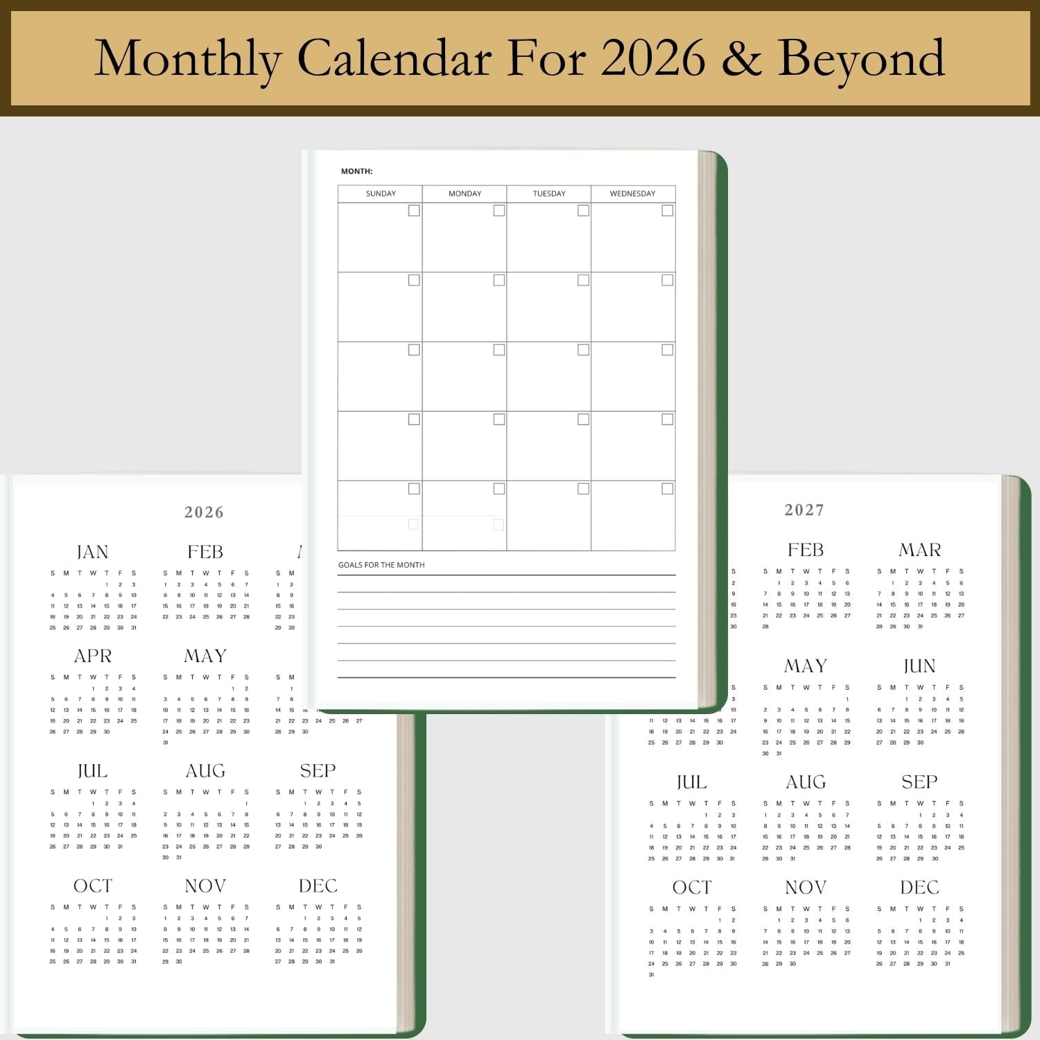 Time Blocking and ADHD Planner by Refine Days. 180 Undated Pages, to Do List, Hourly Schedule, Daily and Monthly Agenda. Time Management & Productivity Notebook. A5 (Green)
