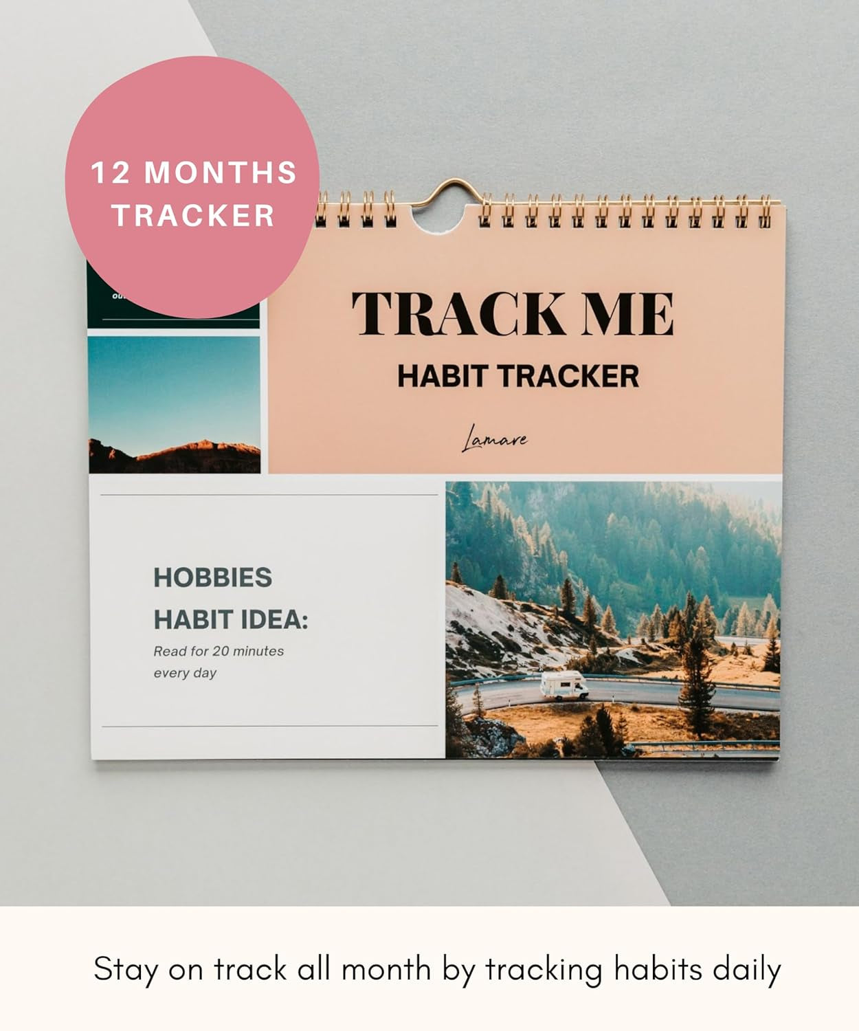 2026 Habit Tracker Calendar – Premium Daily Habit Tracker Journal and Goal Board, Workout Motivation & Productivity Tool