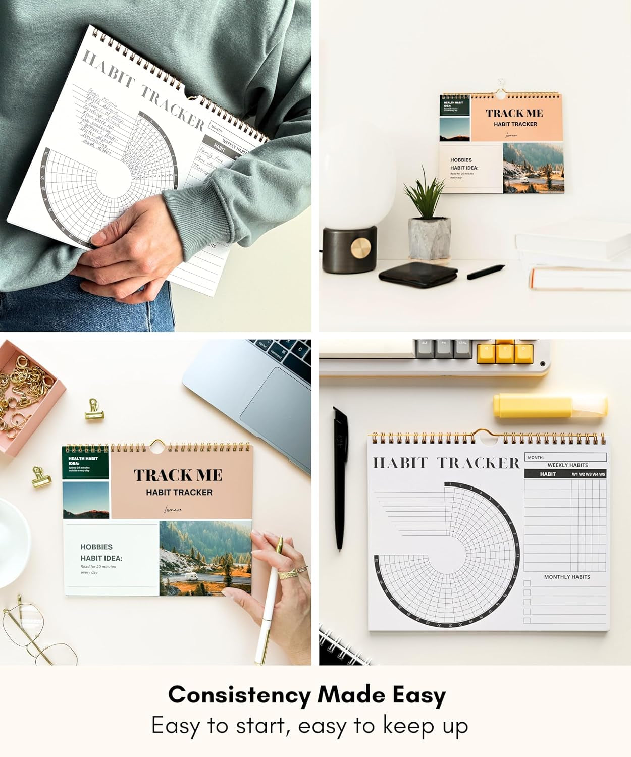 2026 Habit Tracker Calendar – Premium Daily Habit Tracker Journal and Goal Board, Workout Motivation & Productivity Tool
