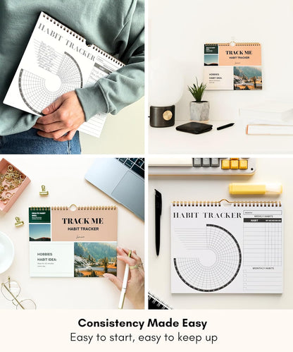 2026 Habit Tracker Calendar – Premium Daily Habit Tracker Journal and Goal Board, Workout Motivation & Productivity Tool
